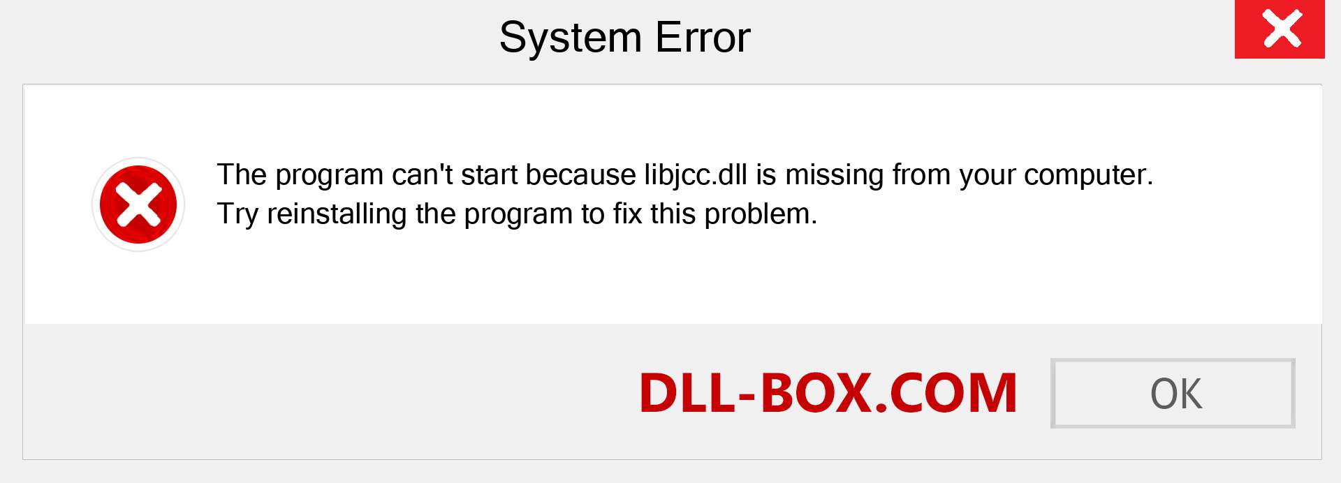  libjcc.dll file is missing?. Download for Windows 7, 8, 10 - Fix  libjcc dll Missing Error on Windows, photos, images